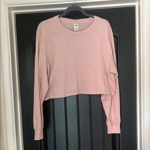 PINK Victoria's Secret Pink Cropped Sweatshirt